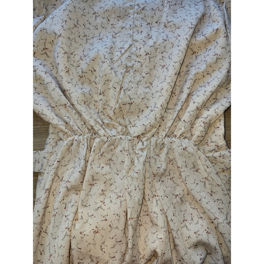 NWT Afternoon Womens Midi Dress Small Cream Floral Cottagecore Prairie floral - Picture 7 of 15